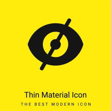 Kör, küçük, parlak, sarı madde simgesi