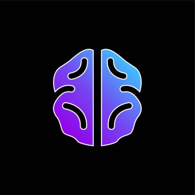 Beyin mavisi gradyan vektör simgesi