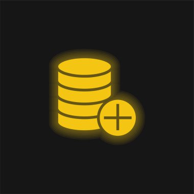 Parlak sarı neon simgesi ekle