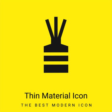 Aromatic minimal bright yellow material icon clipart