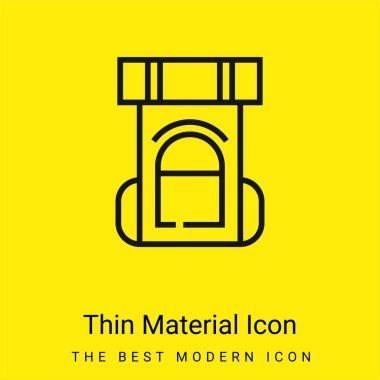 Sırt çantası en az sarı malzeme simgesi