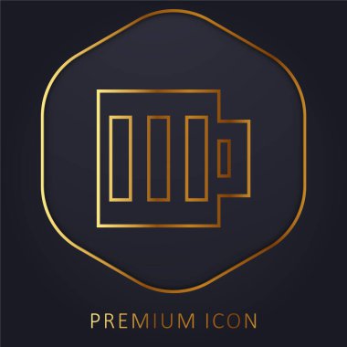 Bira altın çizgisi prim logosu veya simgesi