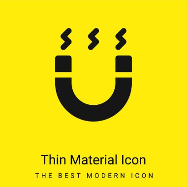 Attractive minimal bright yellow material icon clipart