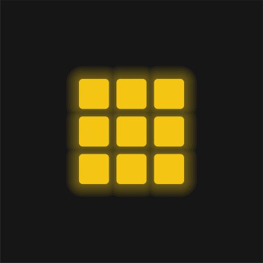 Parlak sarı neon simgesini uygular