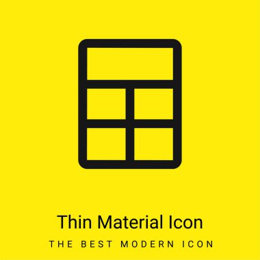 Büyük yerleşim en az sarı madde simgesi