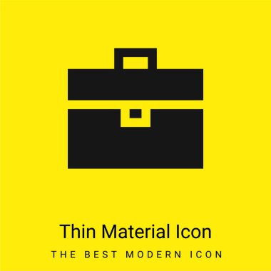 Evrak çantası en az parlak sarı madde simgesi