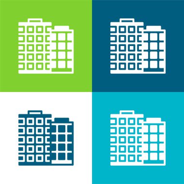 Daire Düz Düz Renk simgesi seti