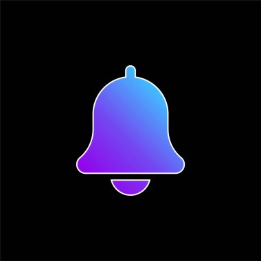 Çan mavisi gradyan vektör simgesi