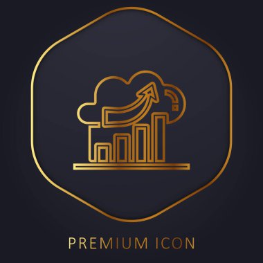 Altın çizgi prim logosunu ya da simgesini analiz et