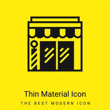 Berber dükkanı en az parlak sarı madde simgesi