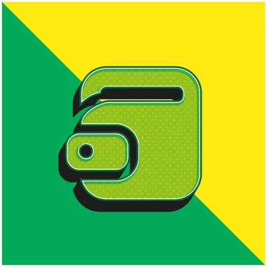 Big Torch Green and yellow modern 3d vector icon logo clipart