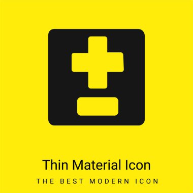 Sembolleri Ekle ve Çıkar Asgari parlak madde simgesi