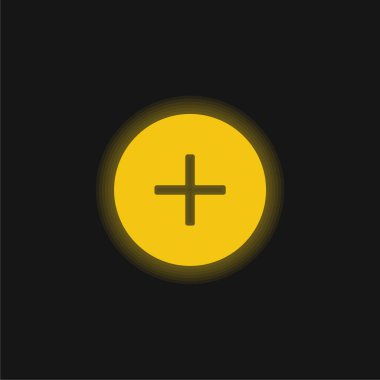 Parlak sarı neon simgesi ekle