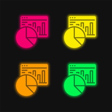 Parlak neon vektör simgesini yönet