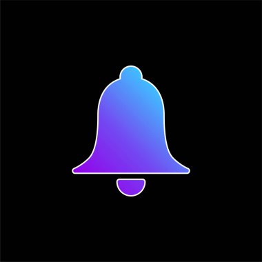 Çan mavi gradyan vektör simgesini kır