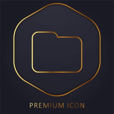 Arayüz Altın Satır prim logosu veya simgesi için Siyah Dizin Şekli