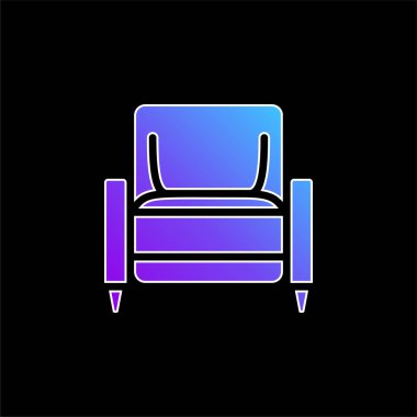 Koltuk mavisi gradyan vektör simgesi