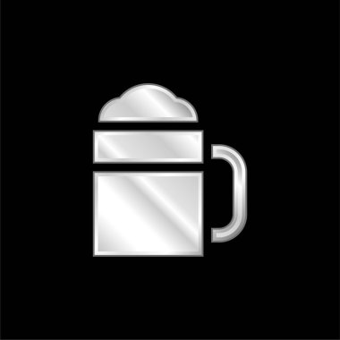 Bira gümüş kaplama metalik simge