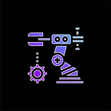 Mavi gradyan vektör simgesini monte et