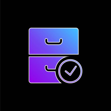 Mavi gradyan vektör simgesini arşivle