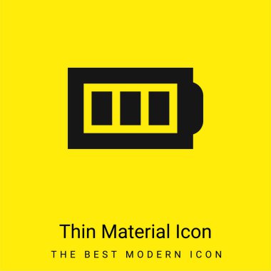 Pil en az parlak sarı madde simgesi