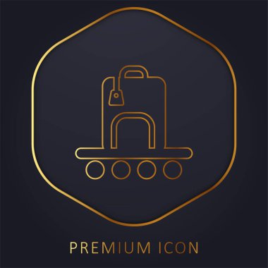 Bagaj Talebi Altın Hat prim logosunu veya simgesini imzalayın