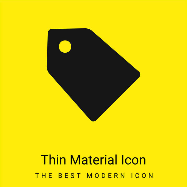 Black Label For Discounts minimal bright yellow material icon