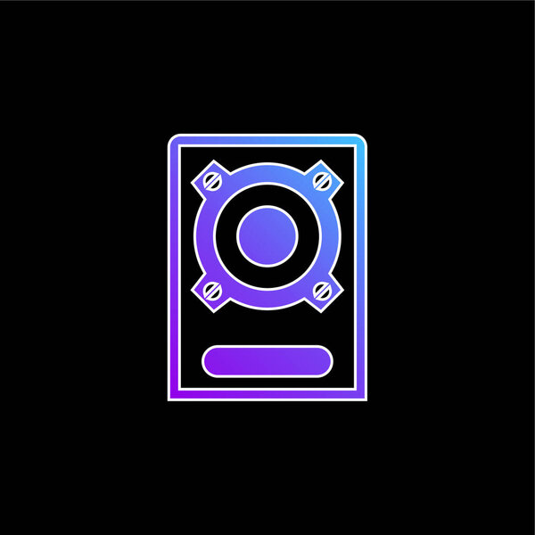 Значок синего градиента динамика