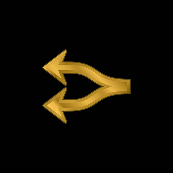Позолоченная металлическая икона или вектор логотипа