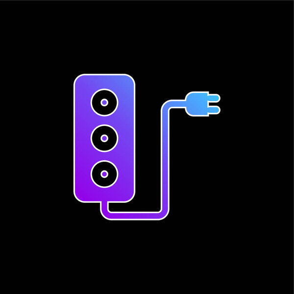 Значок голубого градиента адаптера