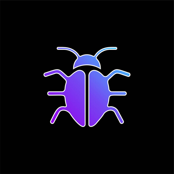 Big Bug blue gradient vector icon