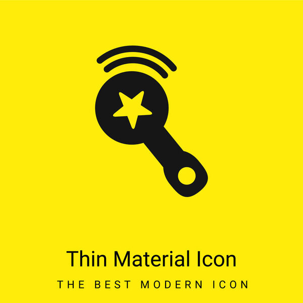 Звук Baby Rattle с минимальным значком ярко-желтого материала