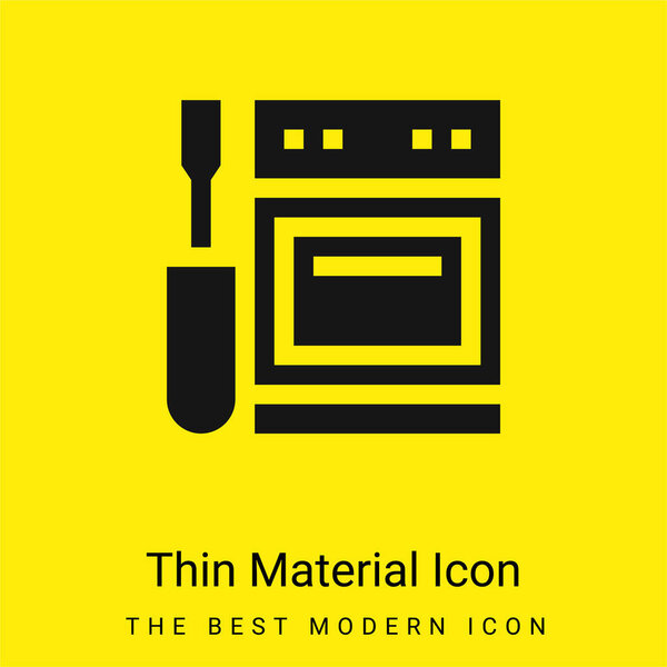 Appliance minimal bright yellow material icon