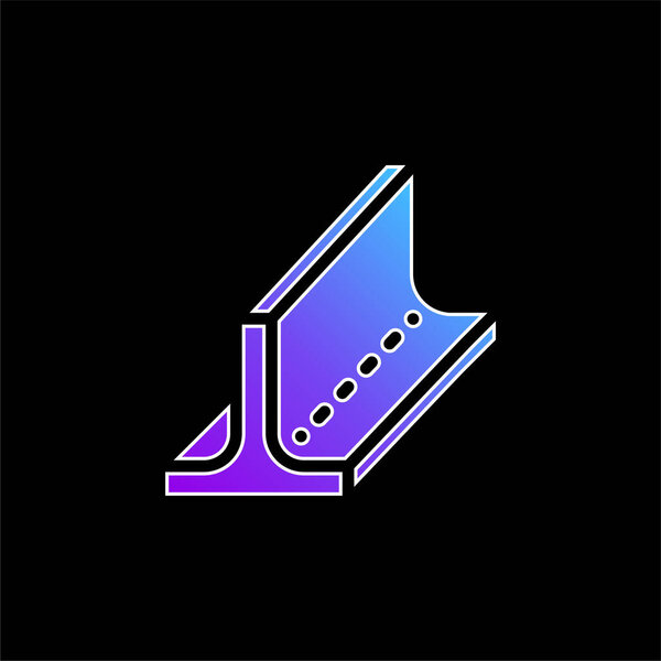 Beam blue gradient vector icon