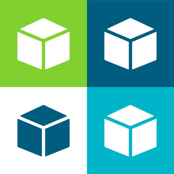 Четырехцветный минимальный набор иконок