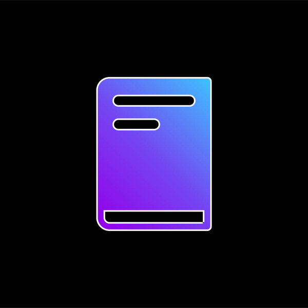Book blue gradient vector icon
