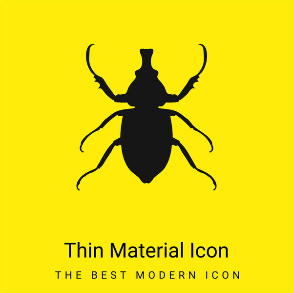 Animal Longhorned Insect Shape minimal bright yellow material icon