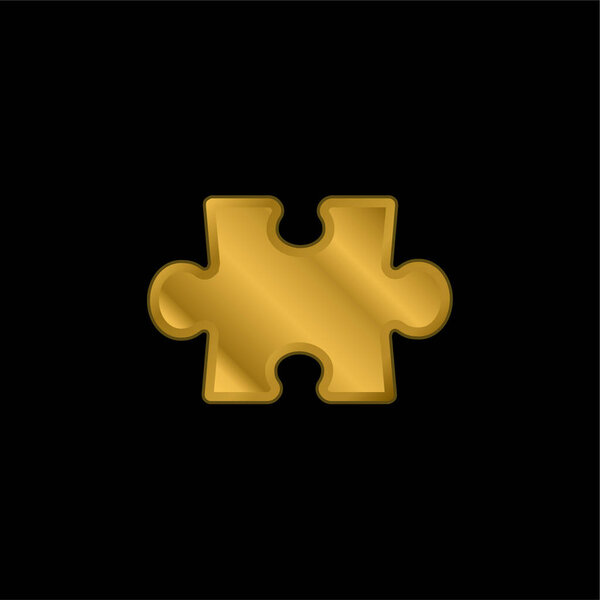 Addon gold plated metalic icon or logo vector
