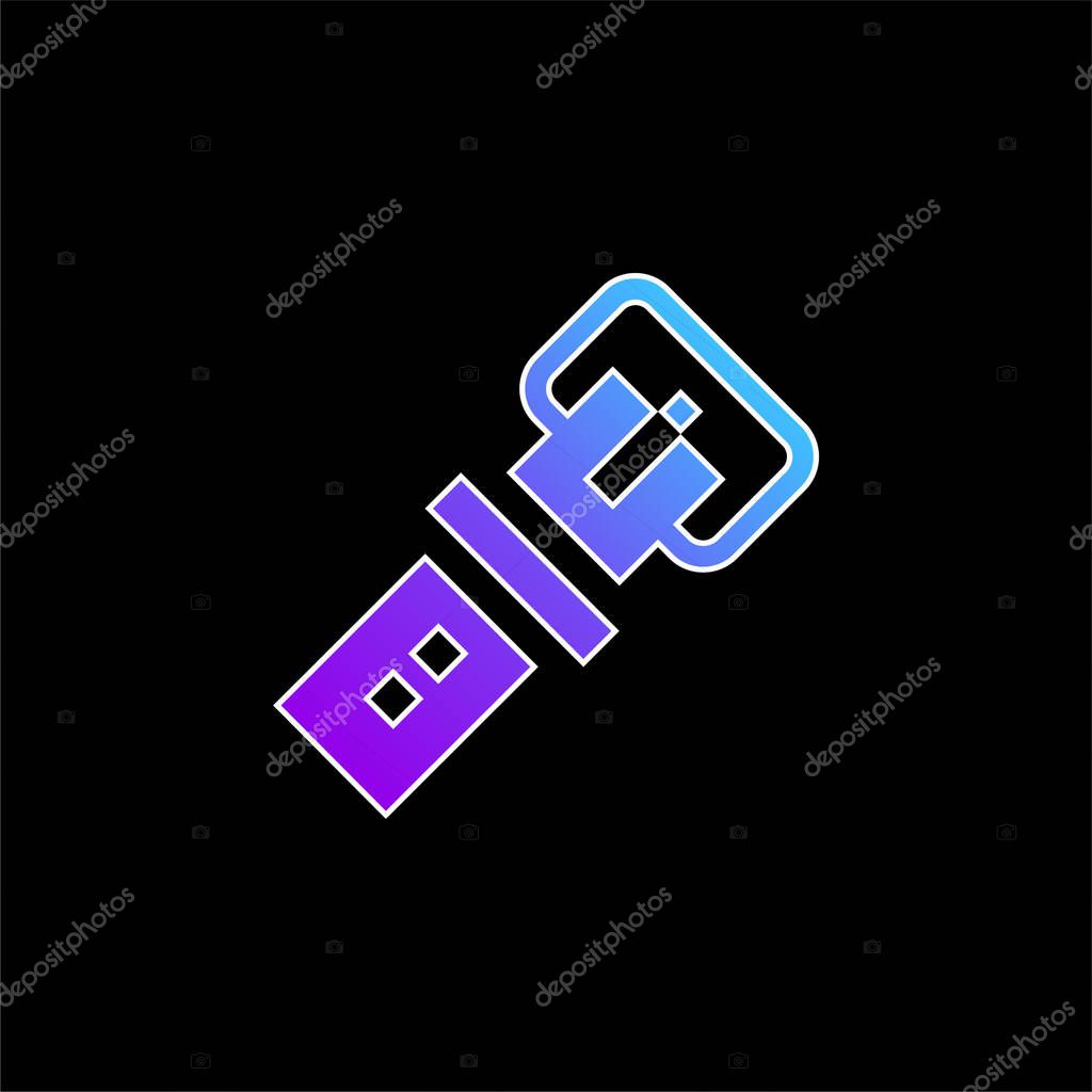 Belt blue gradient vector icon