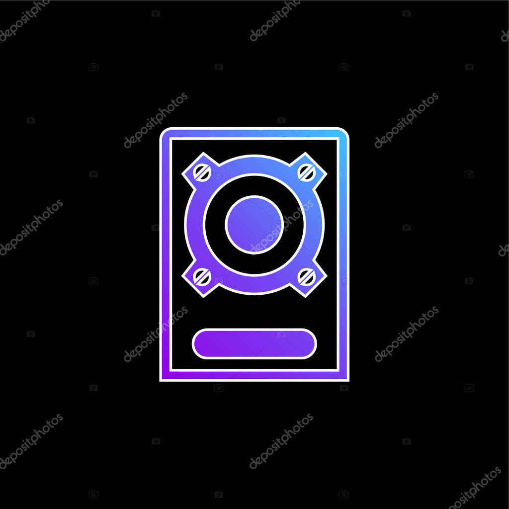 Boombox Speaker blue gradient vector icon