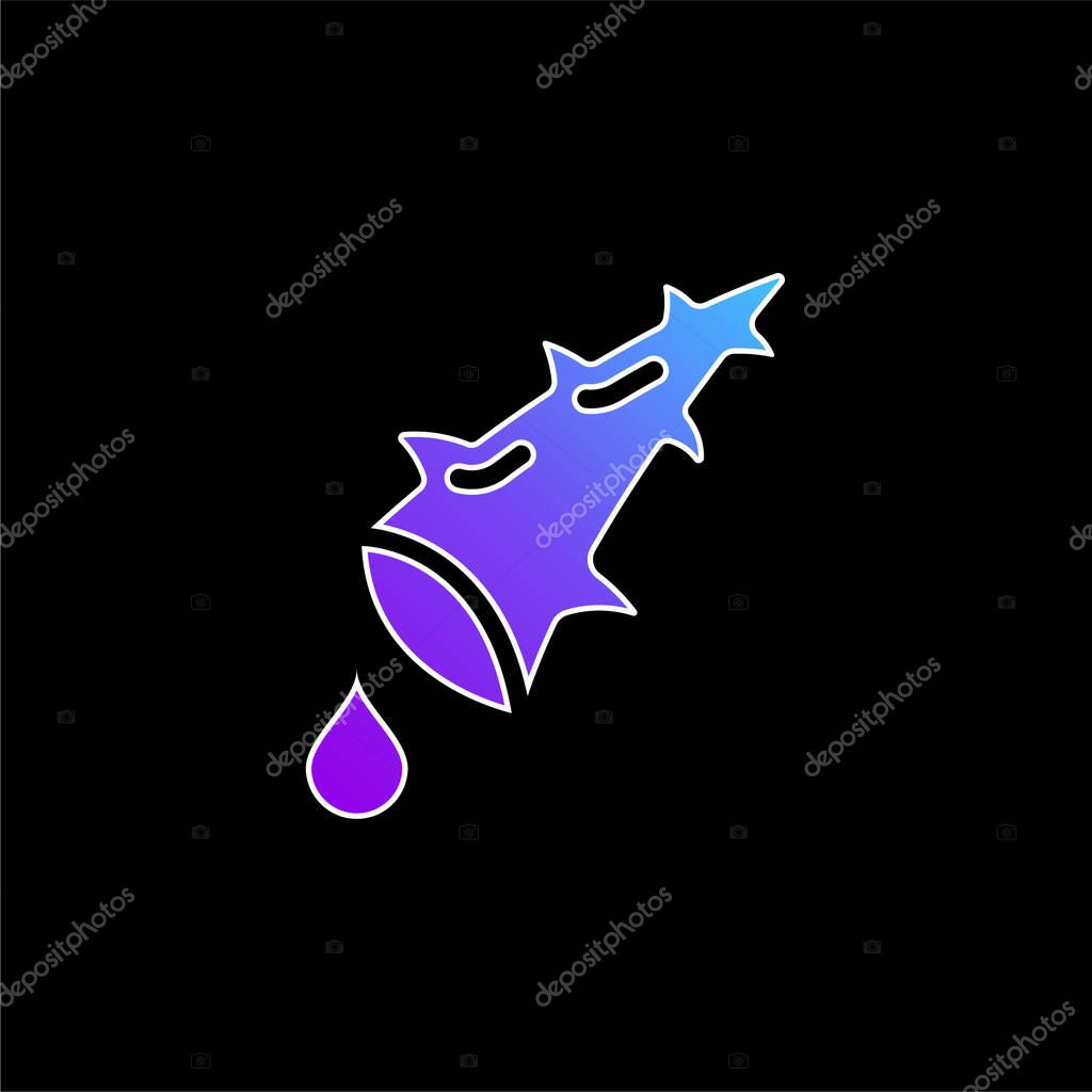 Aloe blue gradient vector icon