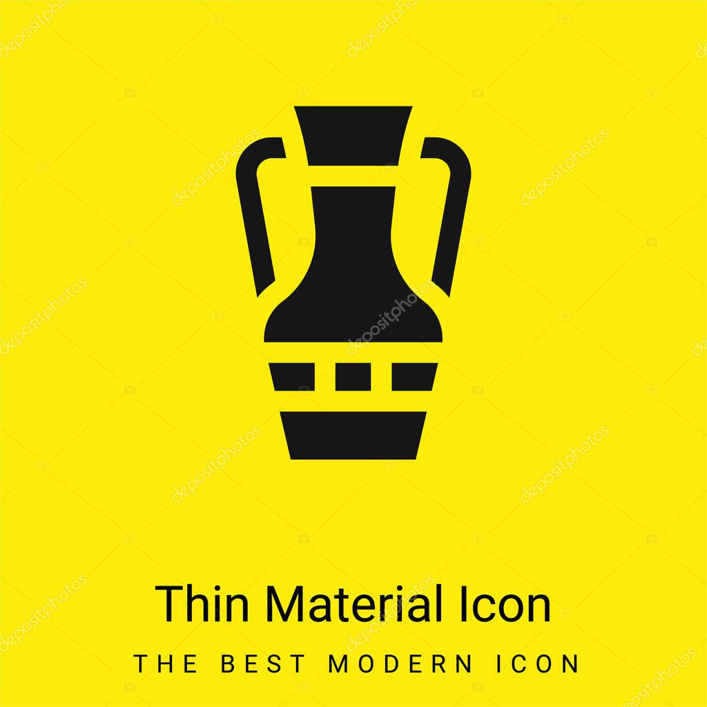 Amphora minimal bright yellow material icon