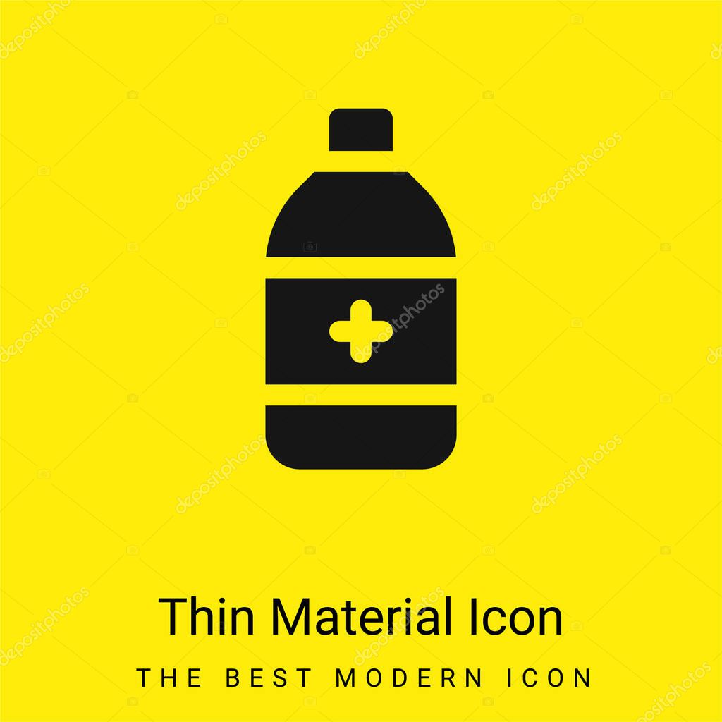 Alcohol minimal bright yellow material icon