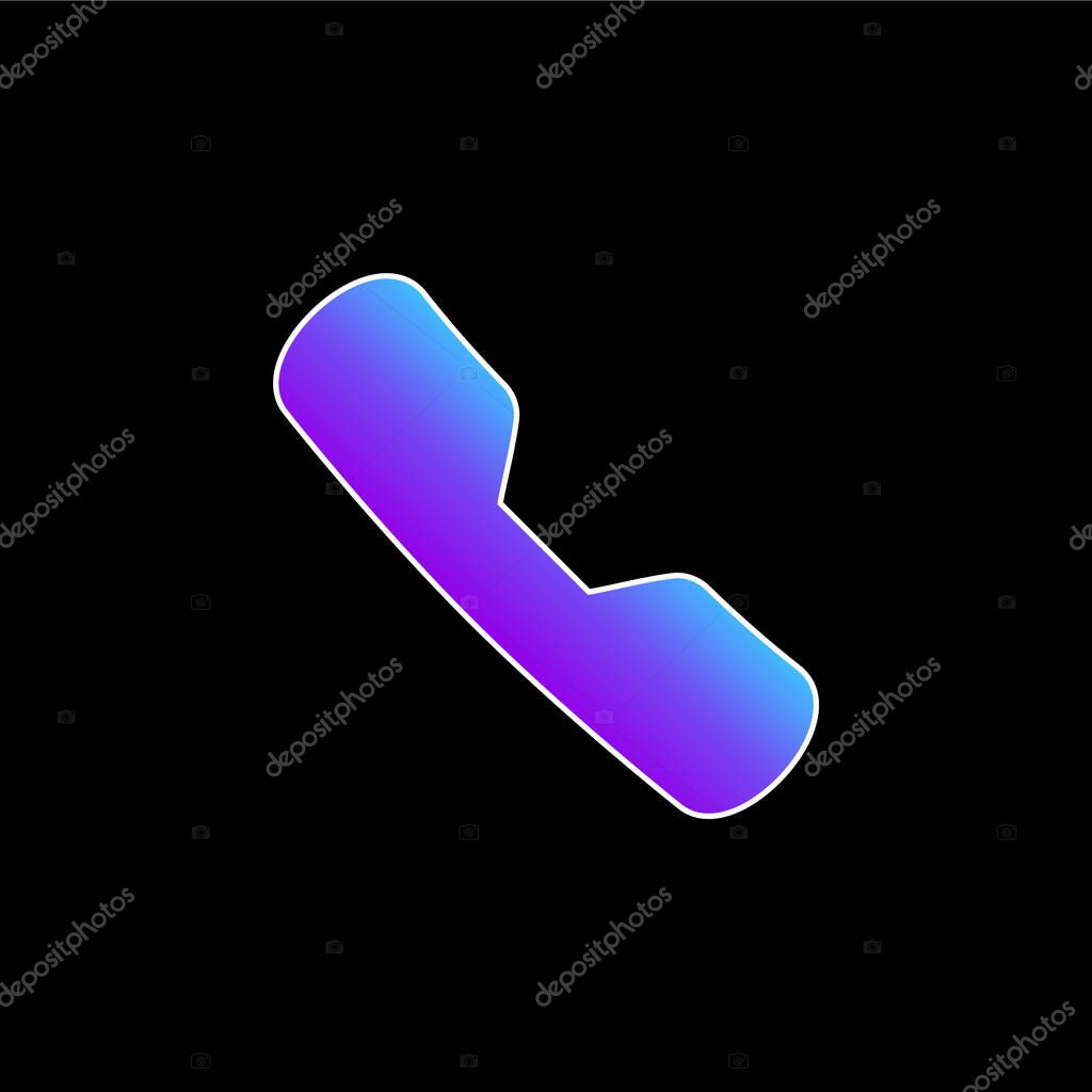 Active Call blue gradient vector icon