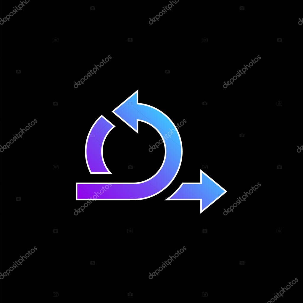 Agile blue gradient vector icon