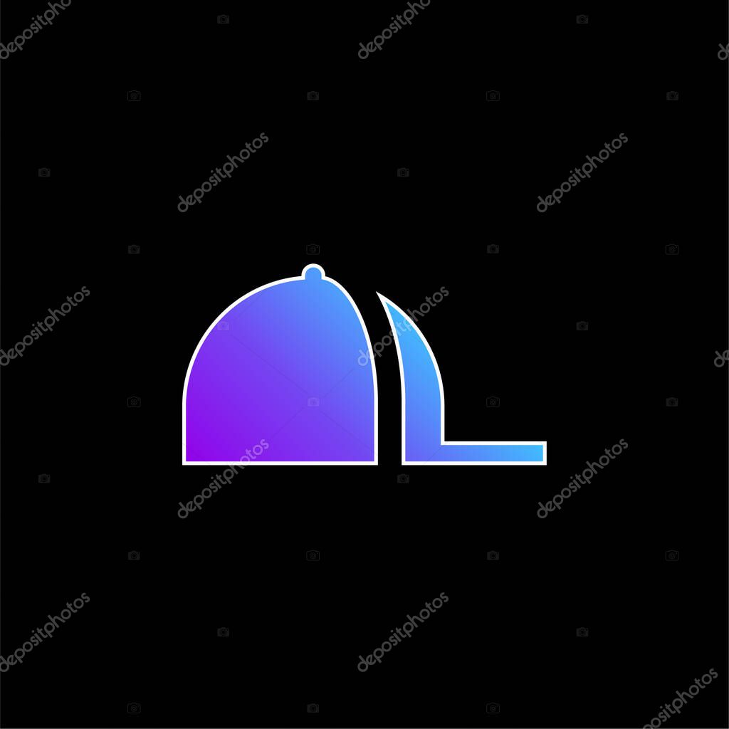 Baseball Cap blue gradient vector icon