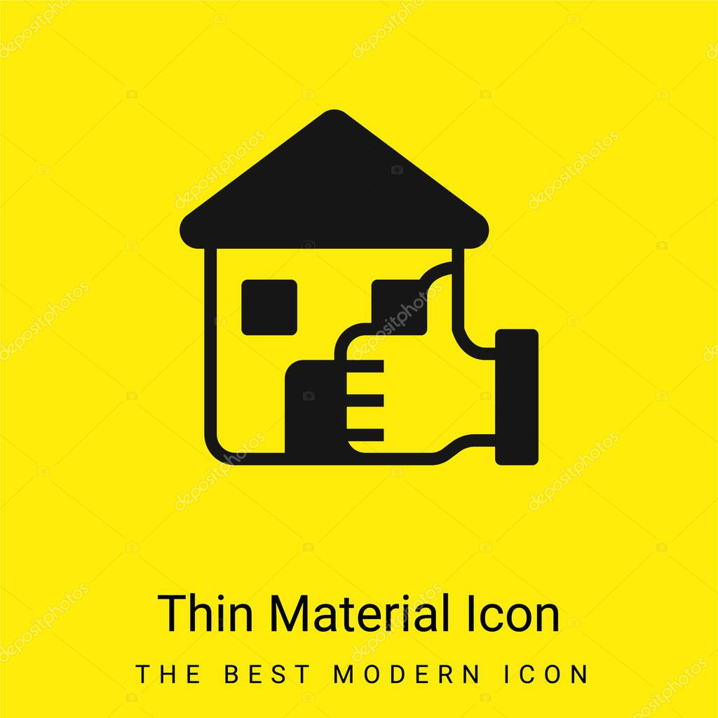 Best Choice minimal bright yellow material icon