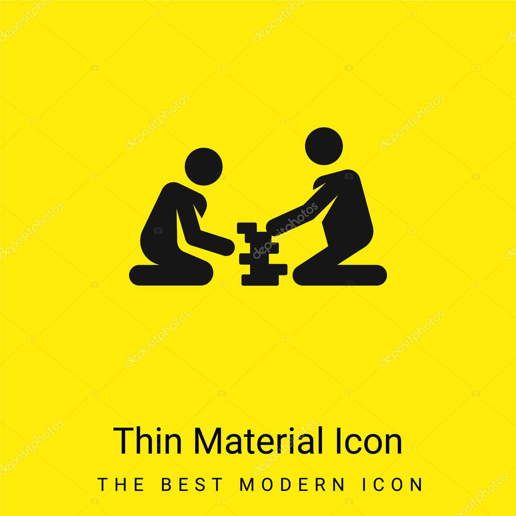 Board Games minimal bright yellow material icon