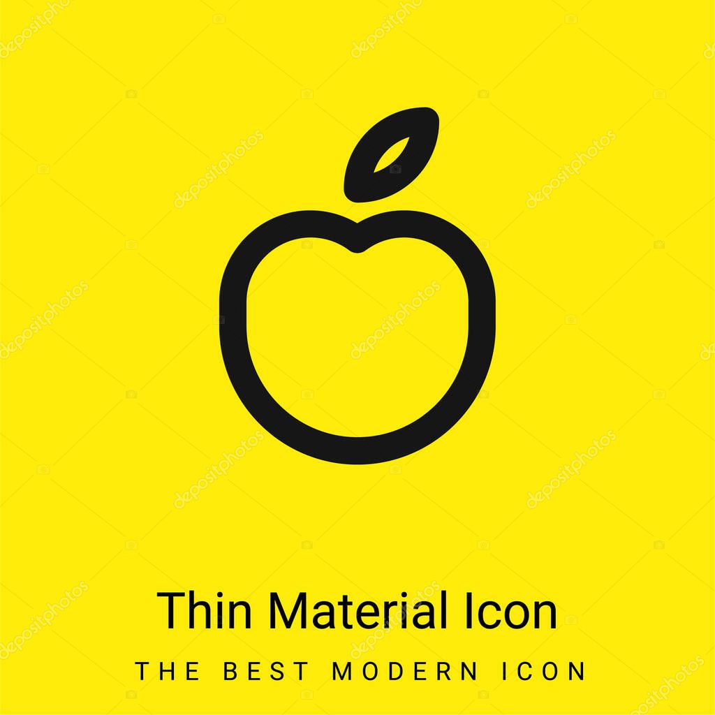 Apple minimal bright yellow material icon
