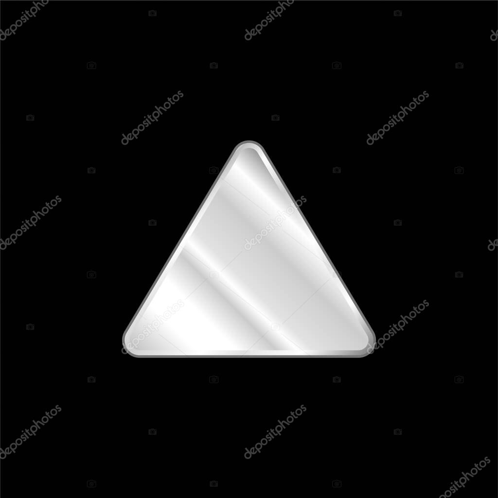 Bleach silver plated metallic icon